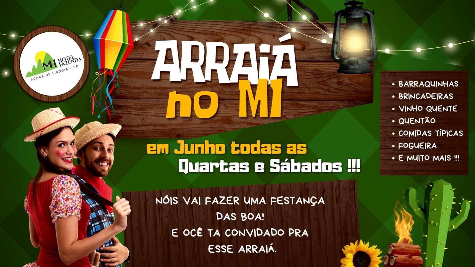 Arraiá no M1